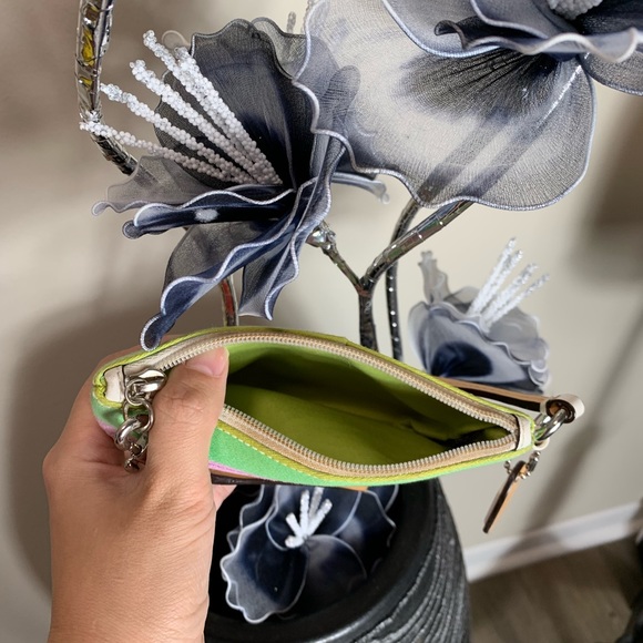 Coach Colorful Striped Wristlet - Picture 2 of 6